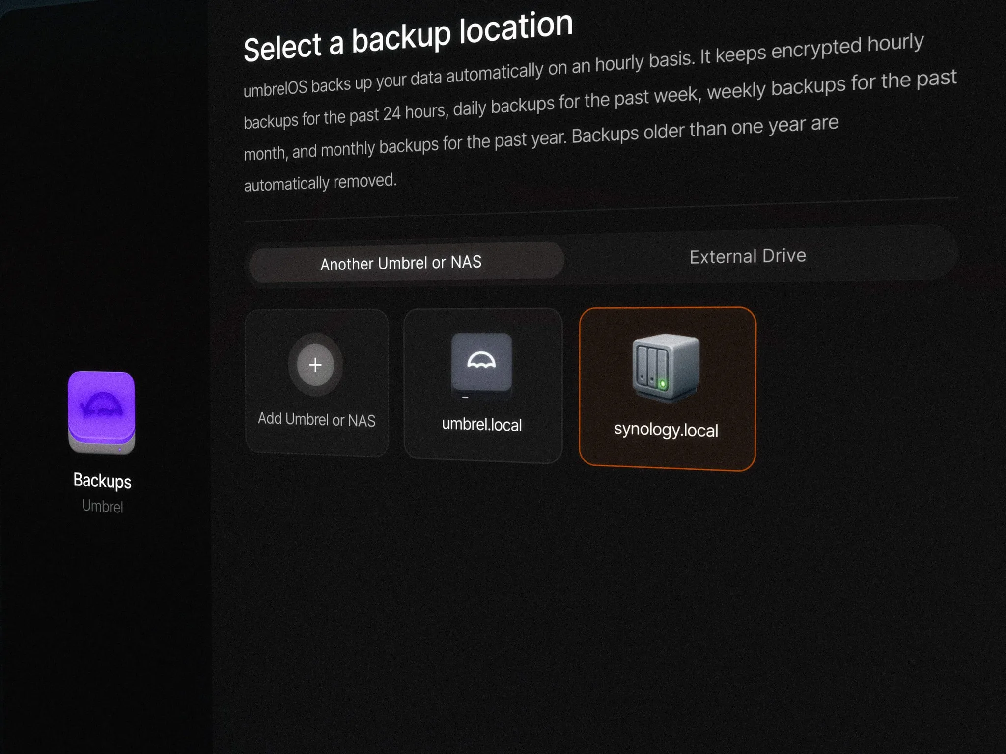 Backing up your data